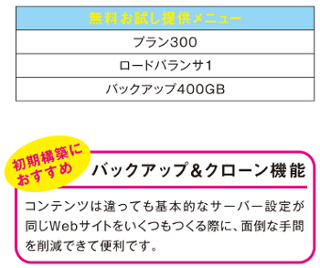 無料お試し! お試しメニュー